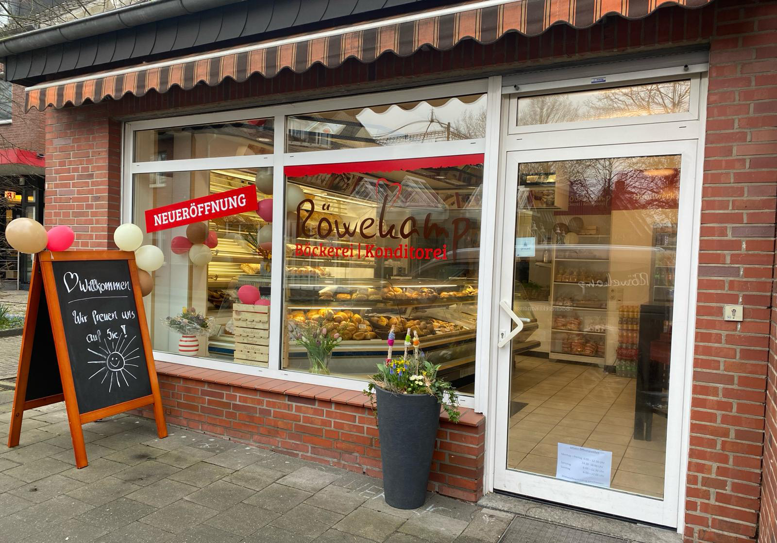 Schaufenster der Röwekamp-Filiale in Rinkerode